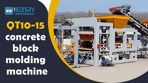 All brand new QT10-15 concrete block molding machine comes to 40 Mpa pavement paver bricks / hollow