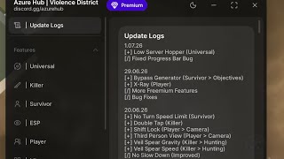 [BYPASS GENERATORS] Violence District Script - Silent Aim, God Mode, Anti Fall