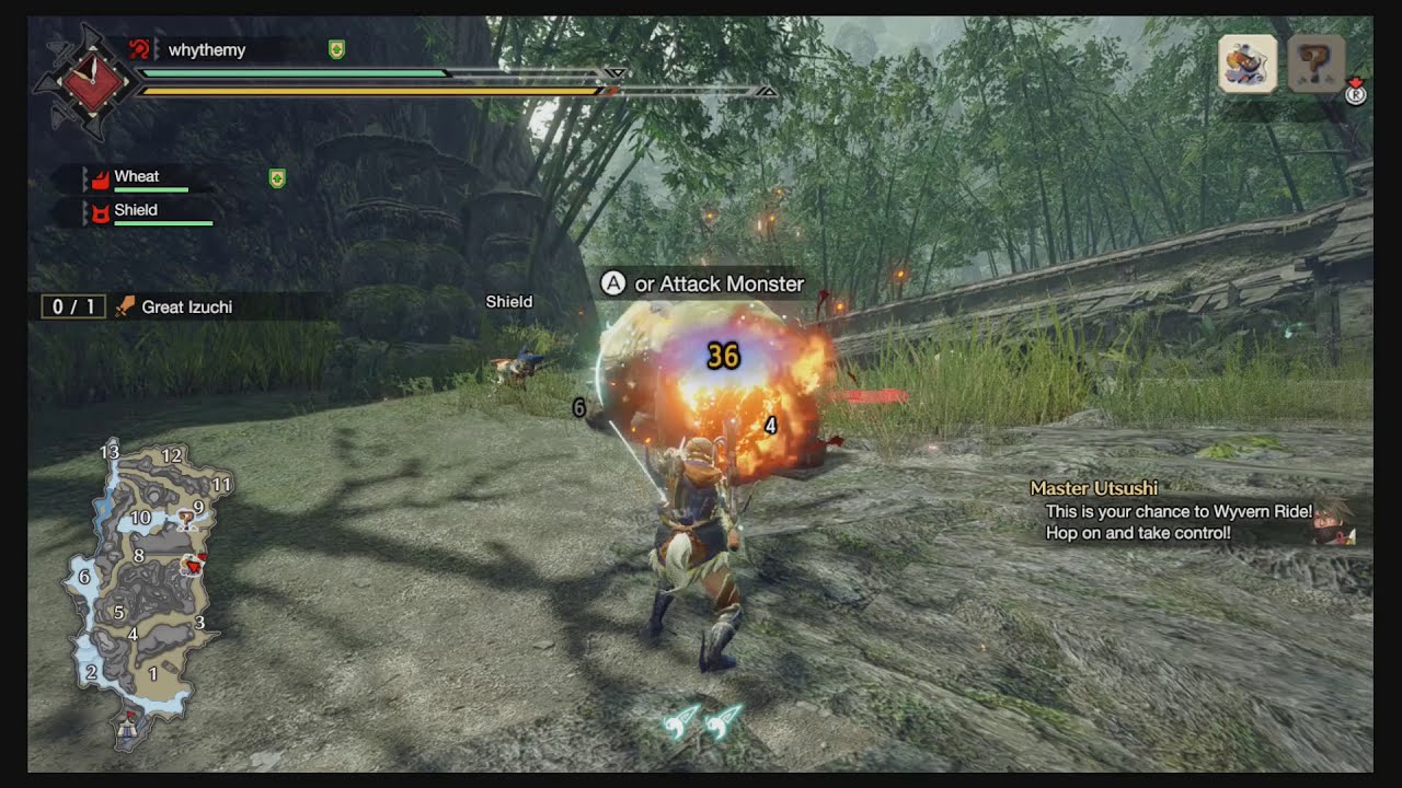 Monster Hunter Rise Demo - Light Bowgun, Aerial Mine