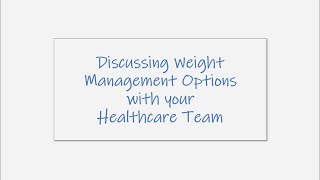 Obesity & Overweight Weight Management