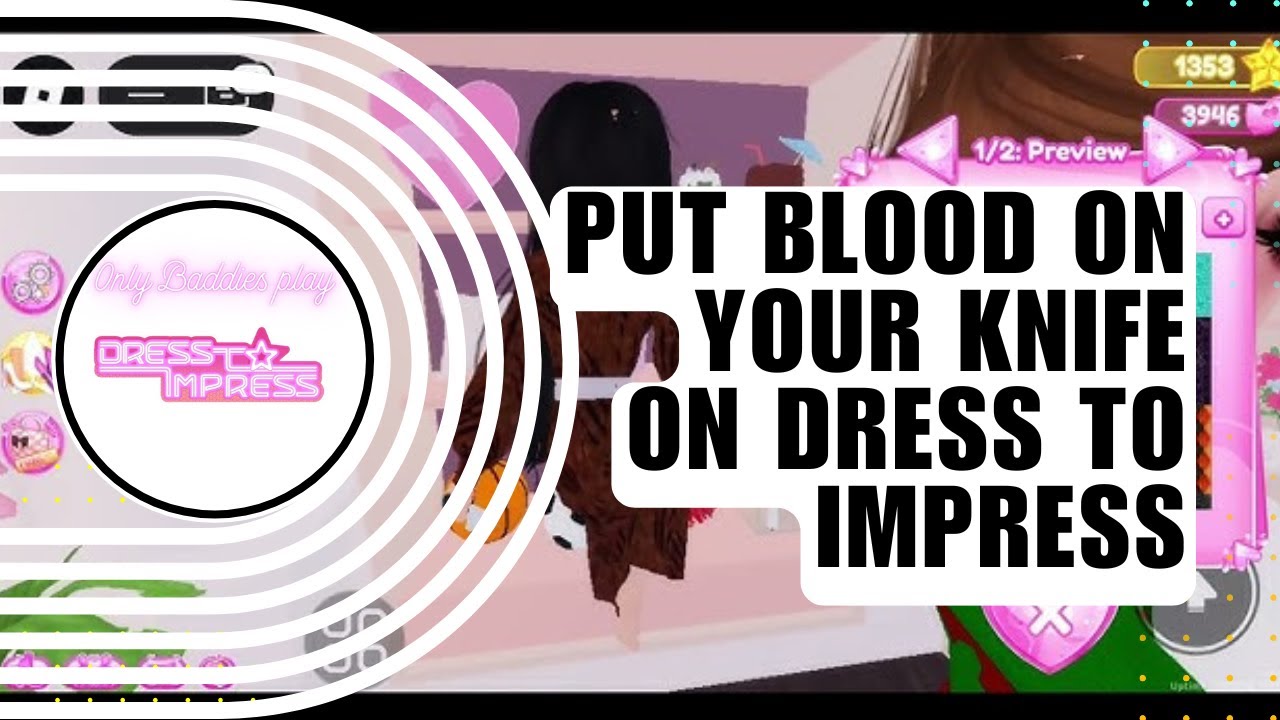 Bloody Knife Hacks! How to Put Blood on Your Knife on Dress to Impress