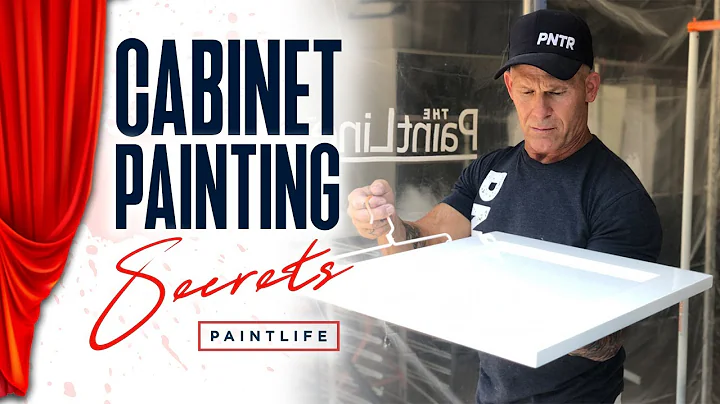 Spraying Cabinet Doors Hanging.  Make Your Own Cabinet Painting Tools!