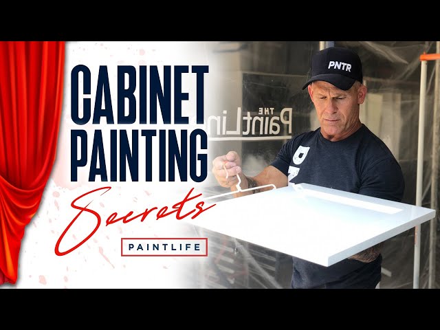 Spraying Cabinet Doors Hanging. Make Your Own Cabinet Painting Tools! 
