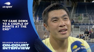 Brandon Nakashima On-Court Interview | 2025 US Open Round 1