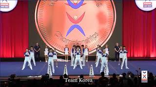 Team Korea Coed Elite ICU Cheerleading Worlds 2019 | Zero Deductions Productions LLC