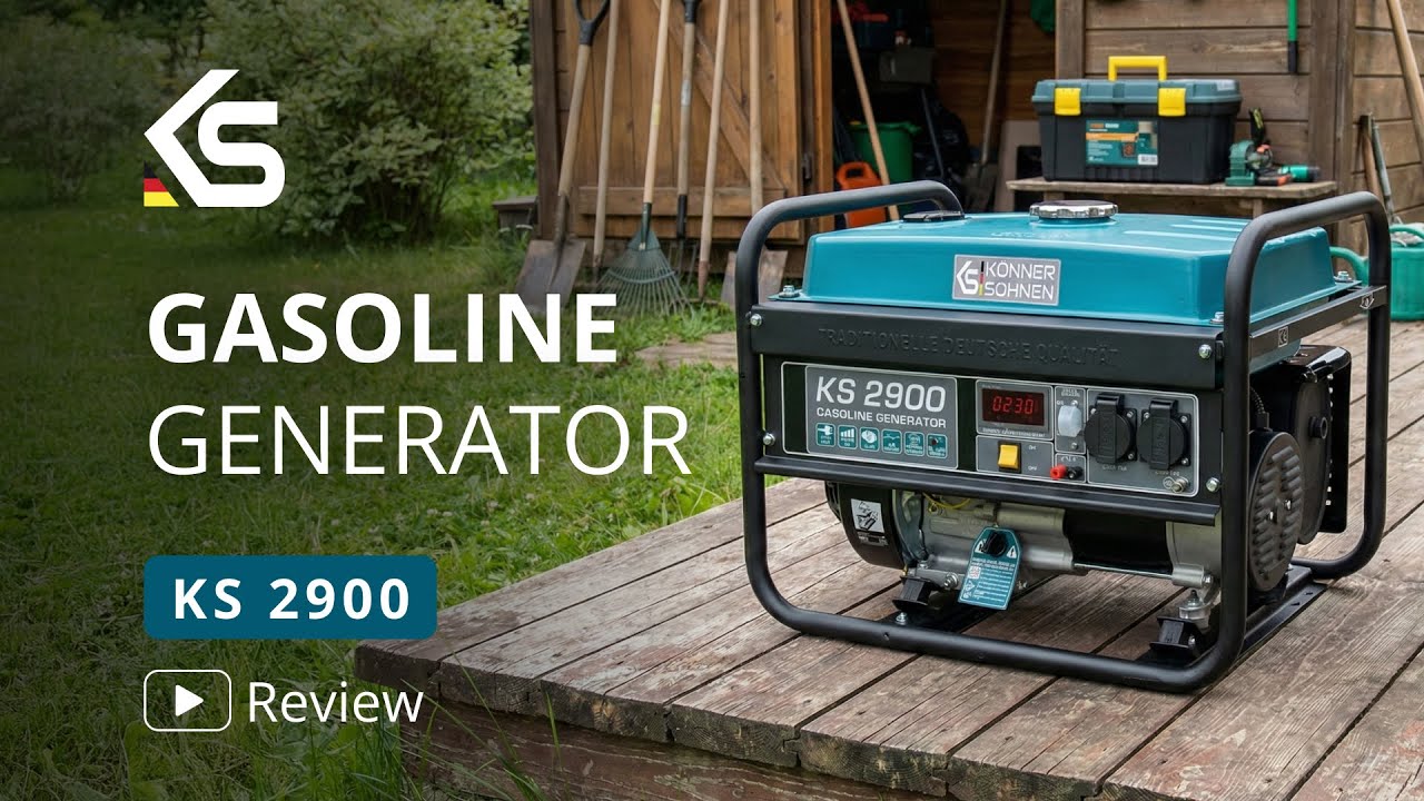 2.5 / 2.9 kW Gasoline Generator – KS 2900 by Könner & Söhnen