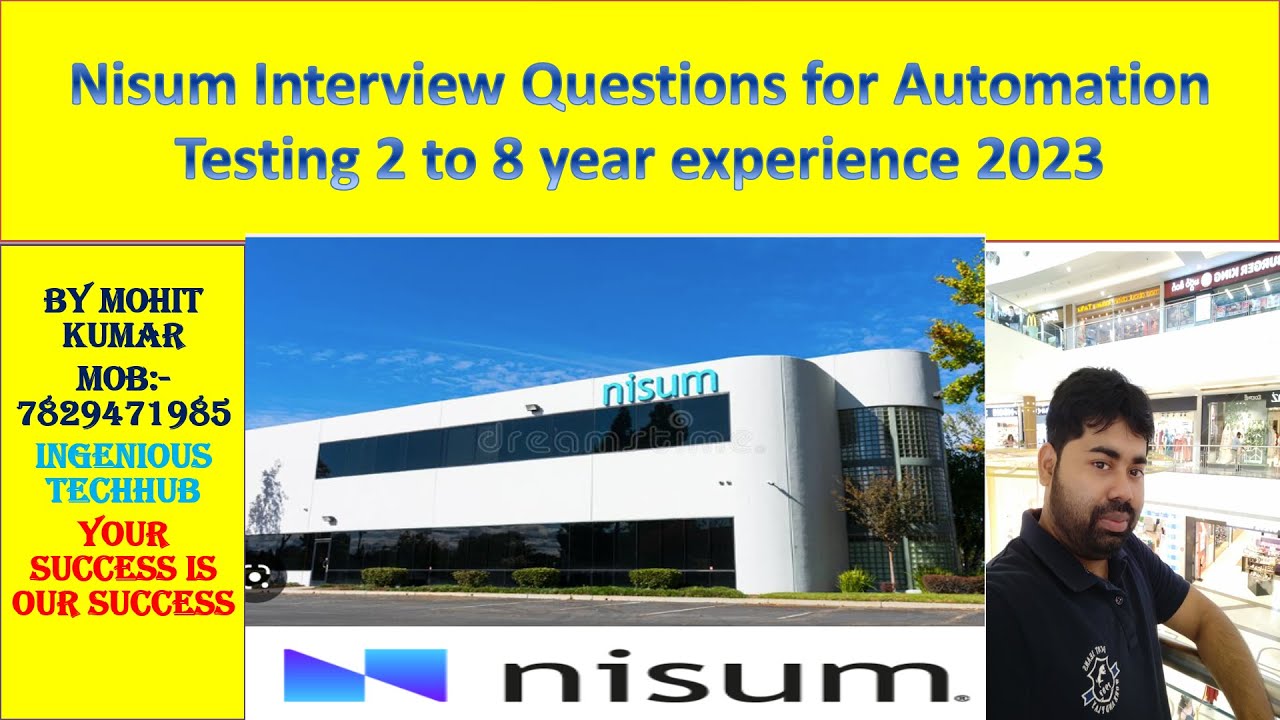Nisum Interview Questions for Automation Testing 2 to 8 year experience ...