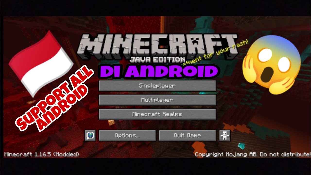 Cara main Minecraft Java edition di Android 😱 - YouTube