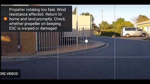 DJI Mavic Mini - Propellor rotating too fast , Check is ESC is damaged error