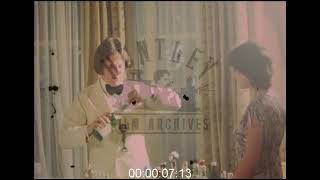 Man Fiddles with Champagne Bottle at Wedding, 1970s - Film 1090611