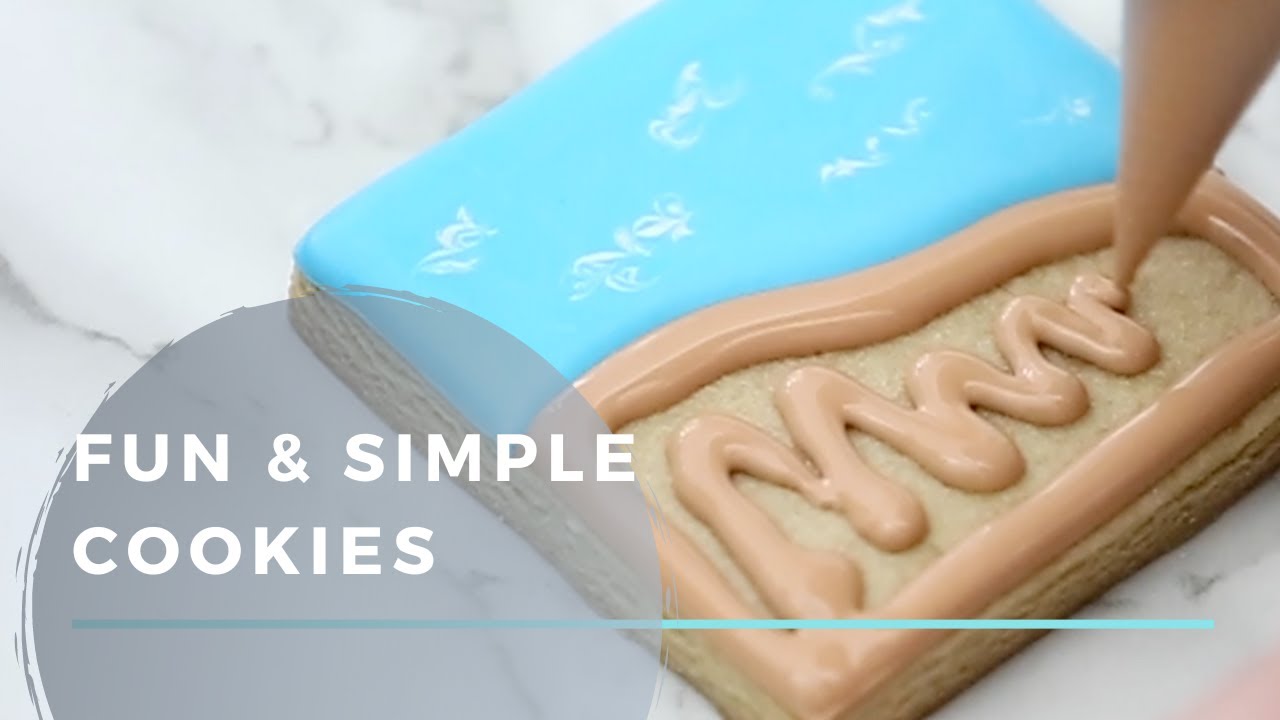 Веселый и простой способ украсить пляжное печенье