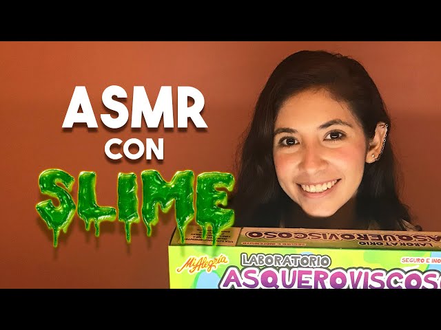 ASMR in Spanish - Playing with Slime