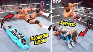 All Elbow Drop Variations in WWE 2K25 (Tag Team,Assisted,Diving)