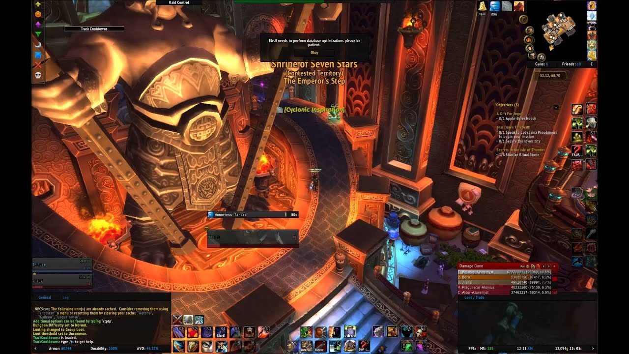 elvui health bar under character elvui health bar under character