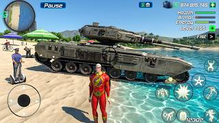 Amazing Iron Hero Gangster City - Tank and Helicopter Driving in Open World - Android Gameplay screenshot 1