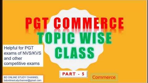 PGT COMMERCE PART 5 (COMMERCE)