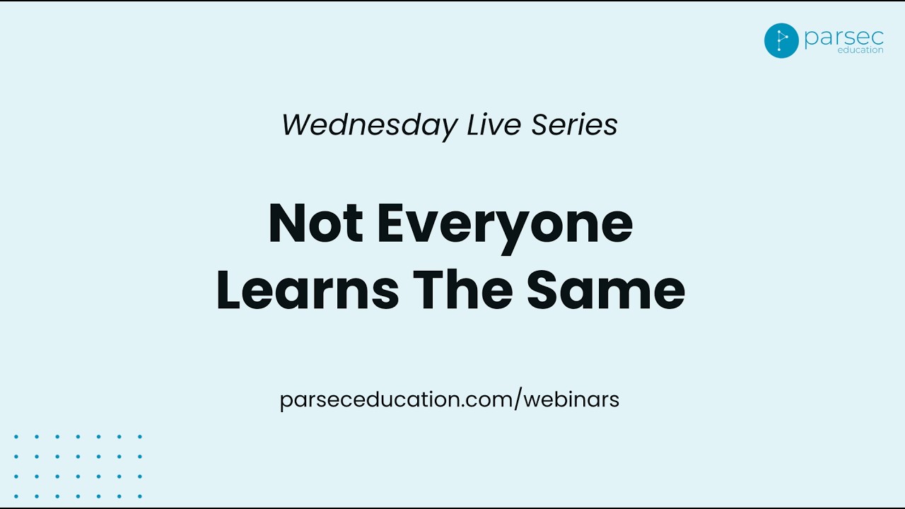 Not Everyone Learns The Same