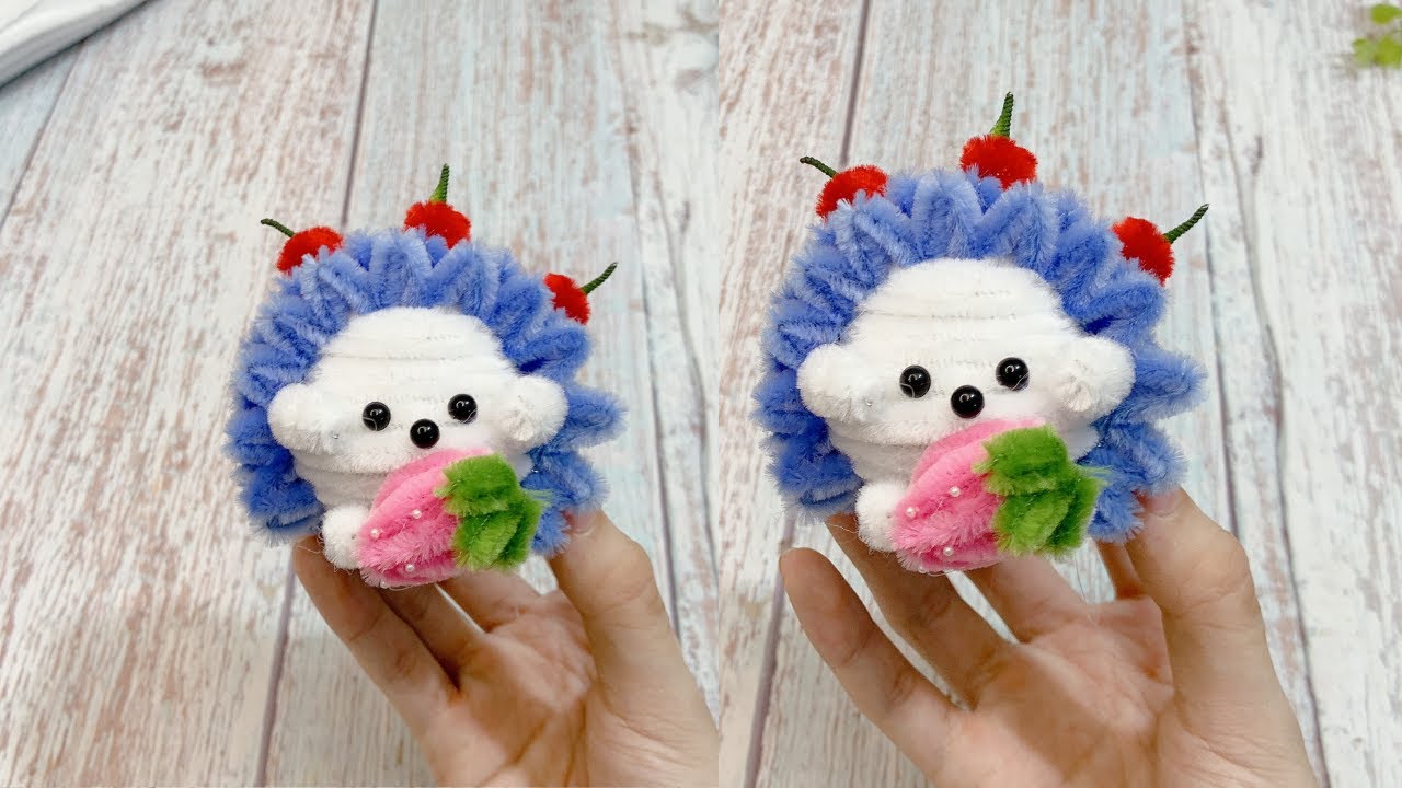 モールアートの作り方/モールで可愛ハリネズミを作ってみました