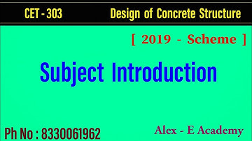 CET 303 - Design of Concrete Structure | Subject Introduction | Syllabus & Mark Distribution |S5 KTU