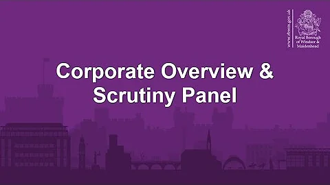 RBWM Corporate Overview & Scrutiny Panel - 15 December 2025