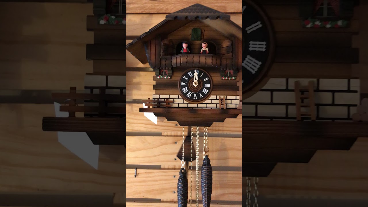 Lotscher circa 1995, chalet cuckoo clocks 