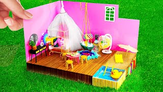 HOW TO BUILD MINIATURE DOLL HOUSE || Best Doll Craft Ideas