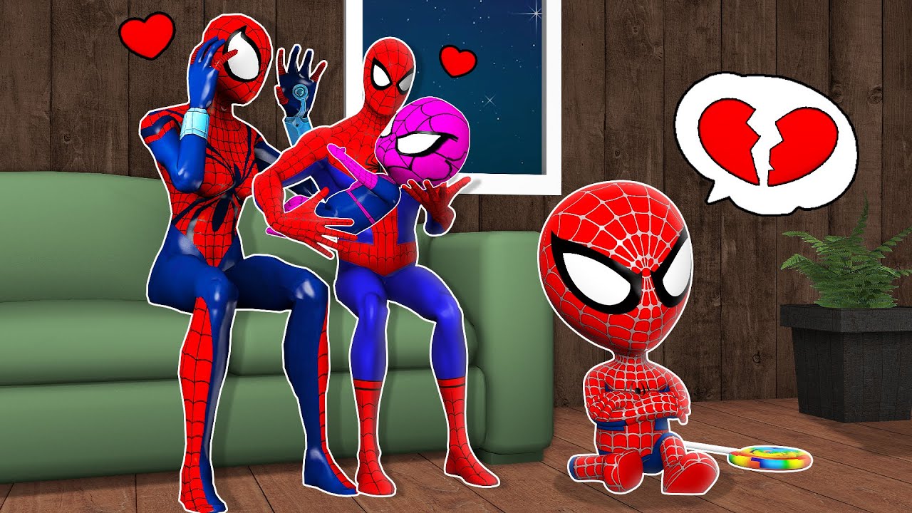 Playing as SpiderMan Family In Granny Game Love Challenge in Granny House