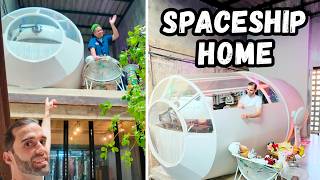 He Built a Spaceship in his Home! | DIY House Tour