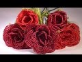 How to make a rose with beads - Beaded rose tutorial  - French beaded rose