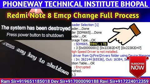 Redmi Note 8 Emcp Change Full Process