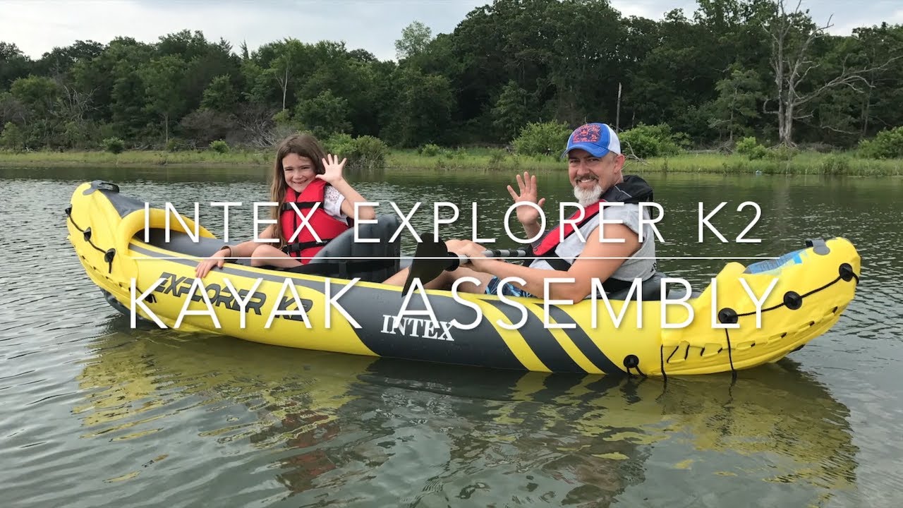 intex explorer k2 inflatable kayaks - youtube