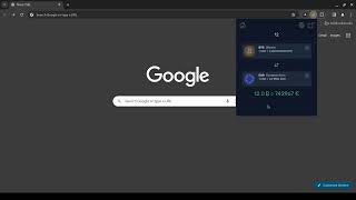 Currency Converter NEO Extension - Demo Version 1.1.0 in Google Chrome