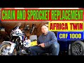 Chain and Sprockets Replacement  Tutorial Honda Africa Twin CRF 1000