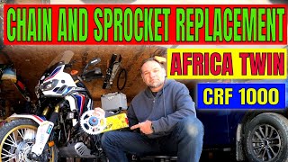 Chain and Sprockets Replacement  Tutorial Honda Africa Twin CRF 1000