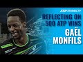 Gaël Monfils Looks Back On Famous ATP Career Moments After 500th Win! 😊