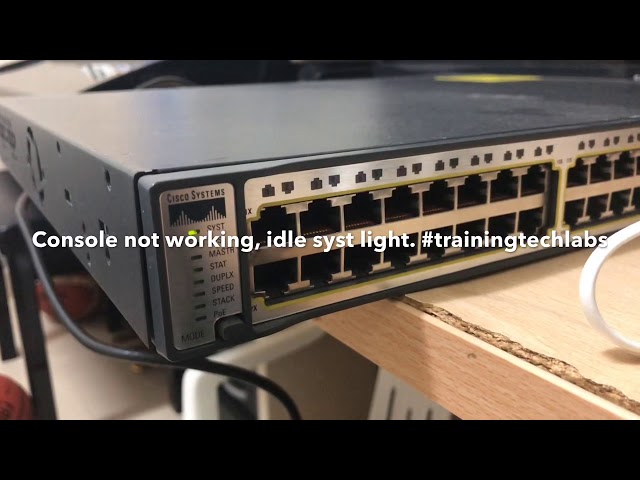 Cisco 3750 Syst Light Blinking Green