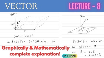 Scalar triple product & Vector triple product | Lecture - 8