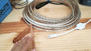 Como ligar mangueira de LED na fonte?