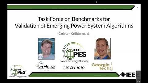 IEEE PES GM 2020 - Task Force Meeting Presentation