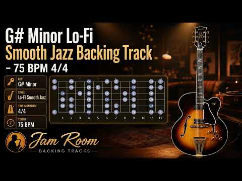 G# Minor Lo-Fi Smooth Jazz Backing Track - 75 BPM - 4/4