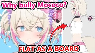 Mococo found out that she had been bullied on Twitter for being flat