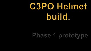 C3PO Costume Project. The Helmet