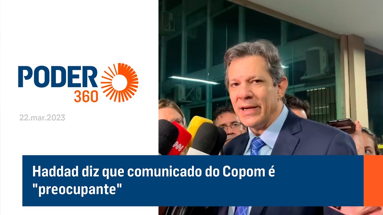 Haddad diz que comunicado do Copom é "preocupante"