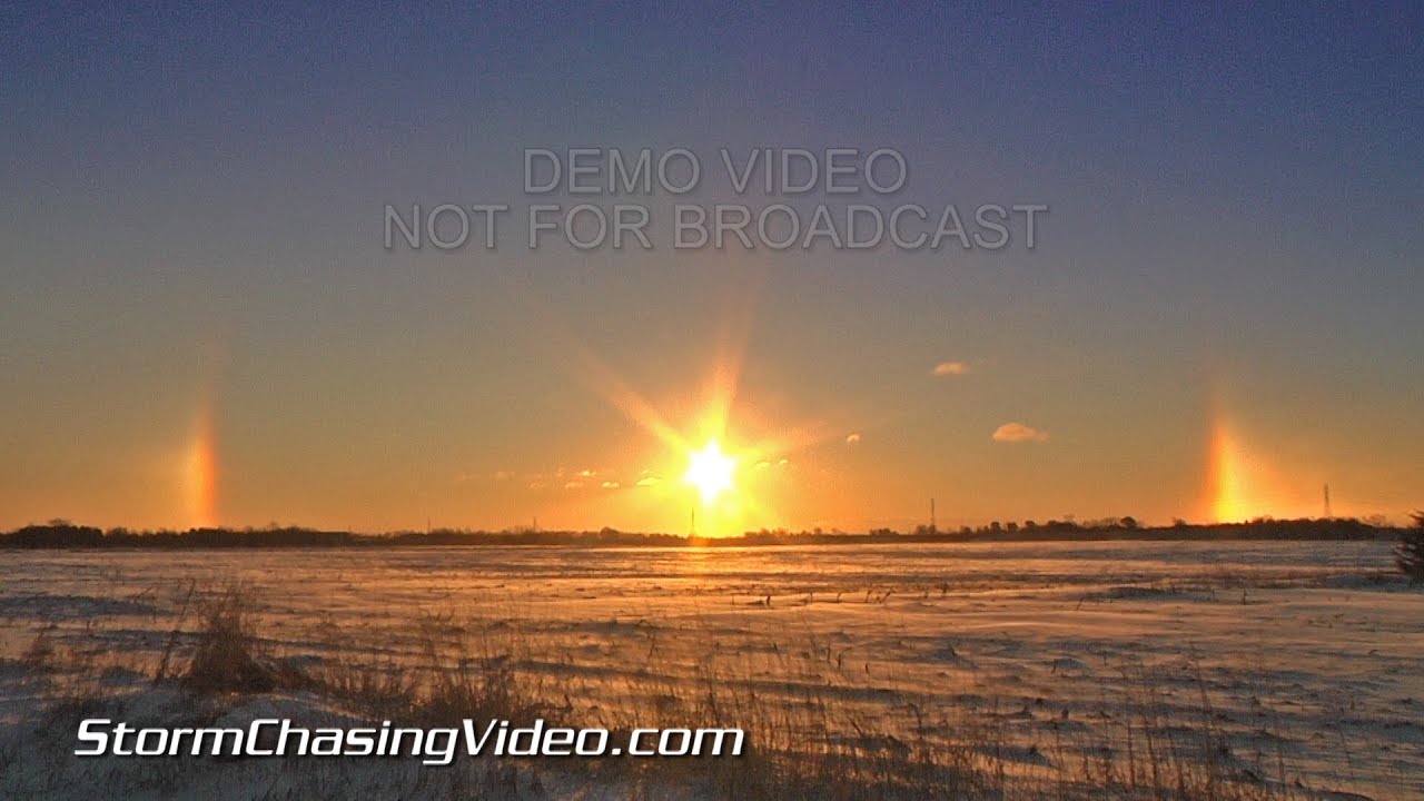 12/5/2013 Saint Cloud, MN Sub Zero Temps, Roads with Black Ice & Sun Dog