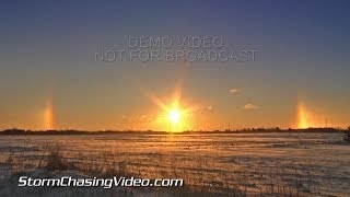 12/5/2013 Saint Cloud, MN Sub Zero Temps, Roads with Black Ice & Sun Dog