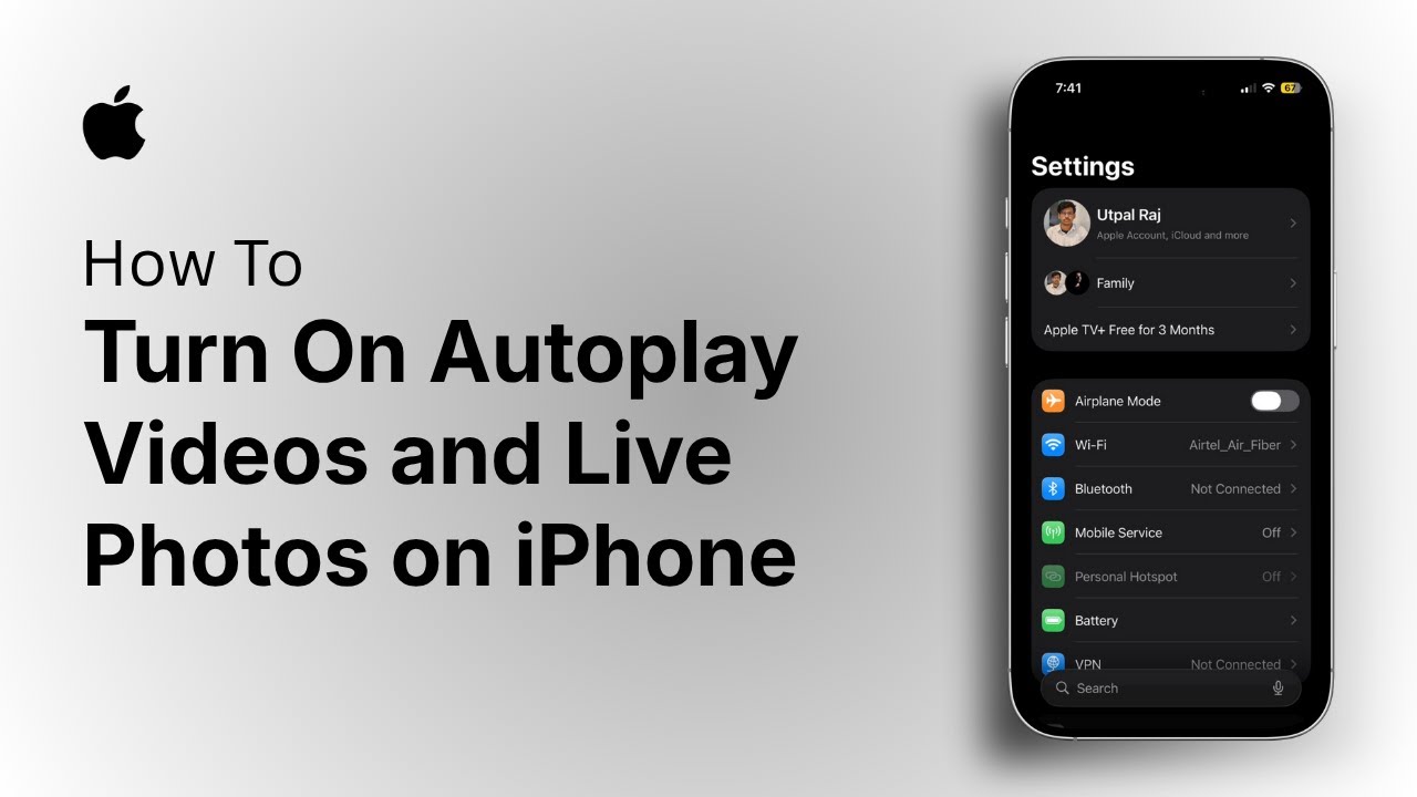 How to Turn On Autoplay Videos and Live Photos on iPhone - YouTube