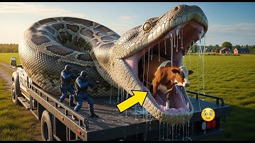 Giant Python Attacks Pregnant Cow – What Happens Next Will Shock You 😱🐍