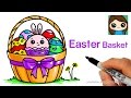 How to Draw a Easter Basket Easy