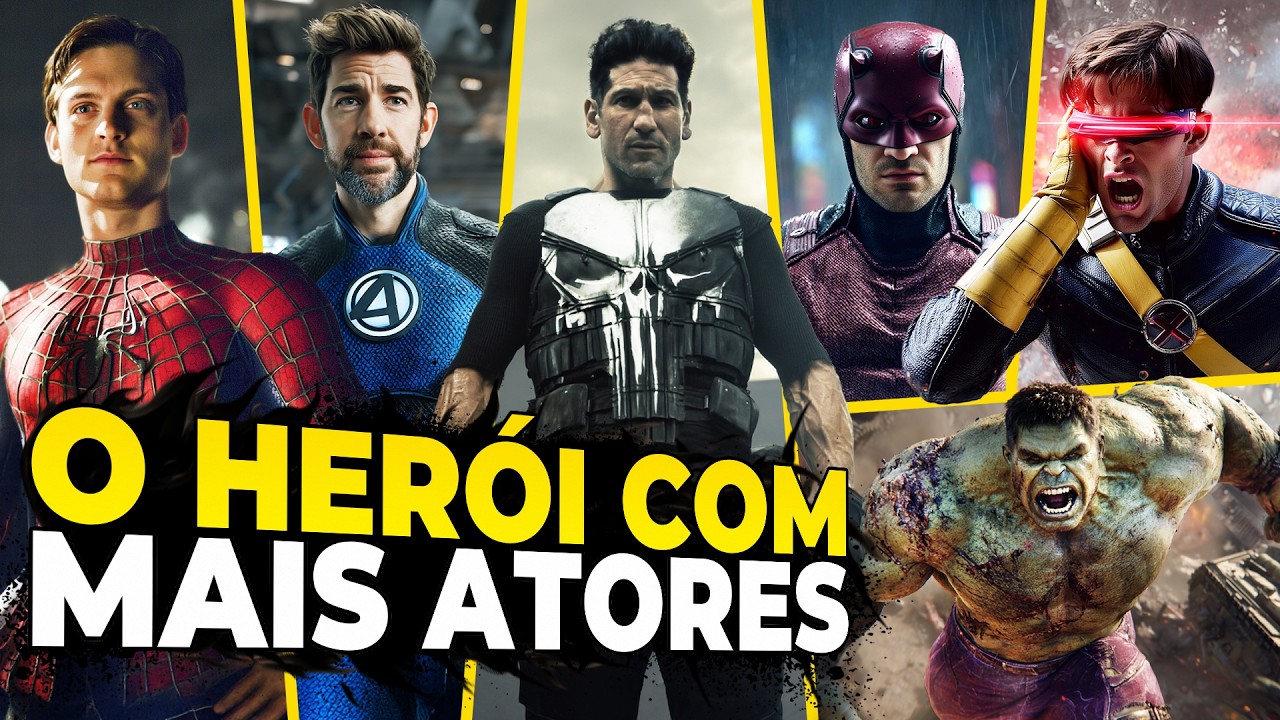 O PERSONAGEM DA MARVEL COM MAIS INTERPRETES!