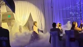 Kabuki Drop Effect Wedding Grand Entrance - Hawaii Events Unlimited